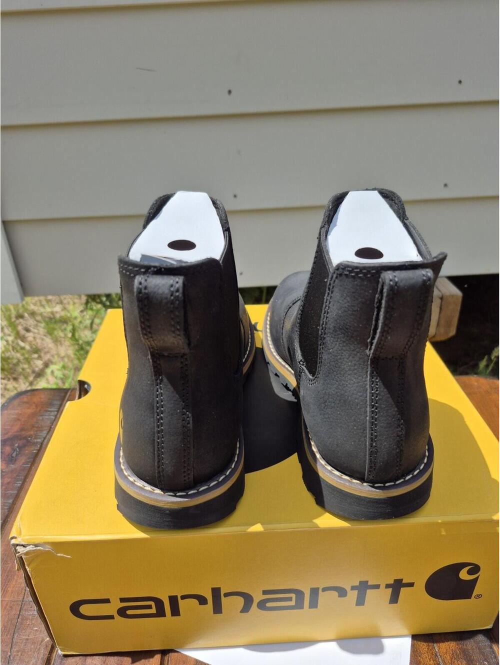 Carhartt Women's Frontier Soft Toe WaterResistant Chelsea Boot Black FN6111W 7 - Picture 3 of 8
